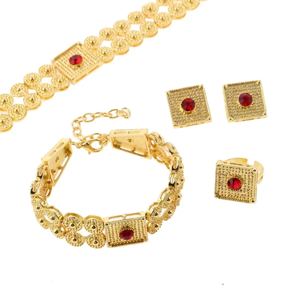 Эфиопские Чокеры ожерелье браслет серьги кольцо африканские Ювелирные наборы