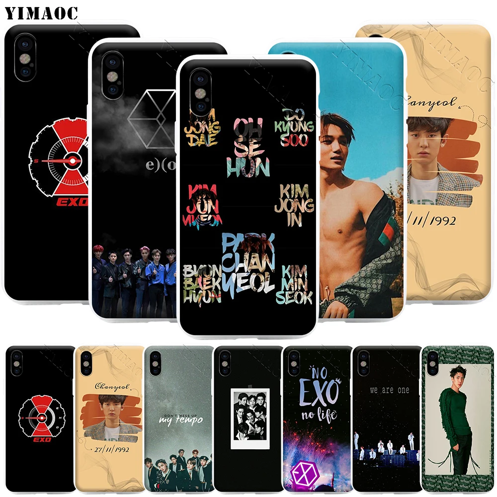 Чехол для телефона YIMAOC Sehun Chanyeol EXO iPhone 11 Pro XS X XR Max 8 7 6 6S Plus SE 5S | Мобильные телефоны и