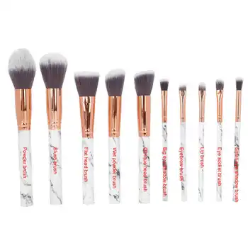 

10Pcs Makeup Brush Eyelash Blush Brush set with Storage Holder Cosmetic Brush Makeup Tool Elegant Appearance Oblique Head Brush