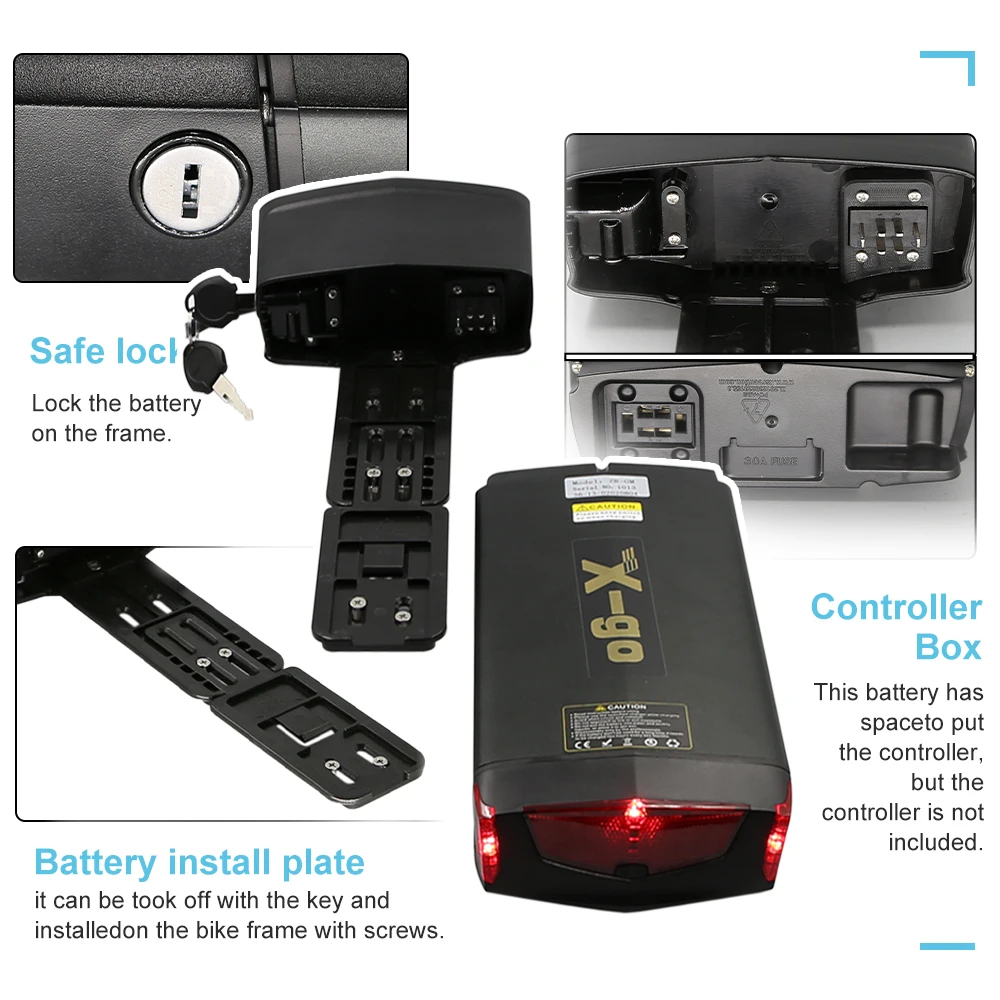 Boîtier Alimentation Vélo 8.4V Étanche Avec USB/DC | Support Piles 18650 Pour Éclairage & Phone