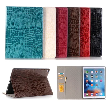 

Application of the iPad Pro/Air/Mini 7.9/9.7/11/12.9 Protective Case Tablet Crocodile Pattern Card Instert Leather Case