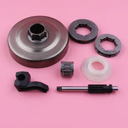 Jante de pignon de tambour d'embrayage pour Husqvarna 340 345 346XP 350, pièce de rechange de tronçonneuse, pompe à huile, Piston huileur, Kit d'engrenage à vis sans fin 
