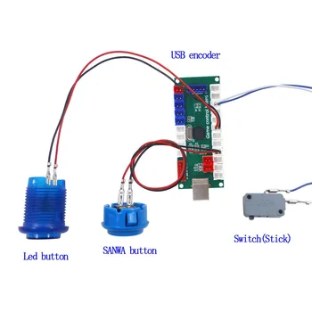 

zero Delay Arcade Button Joystick Controller for Retropie Raspberry MAME