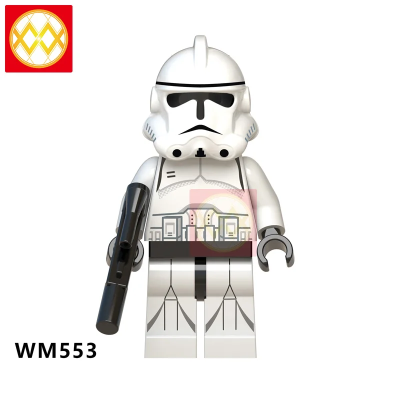 Светло-желтый KT1034 50 шт. имперский Sith Guard ЛЕГИОН Дарт Вейдер ударный десантник Мандалорская модель строительные блоки детские игрушки - Цвет: Светло-желтый