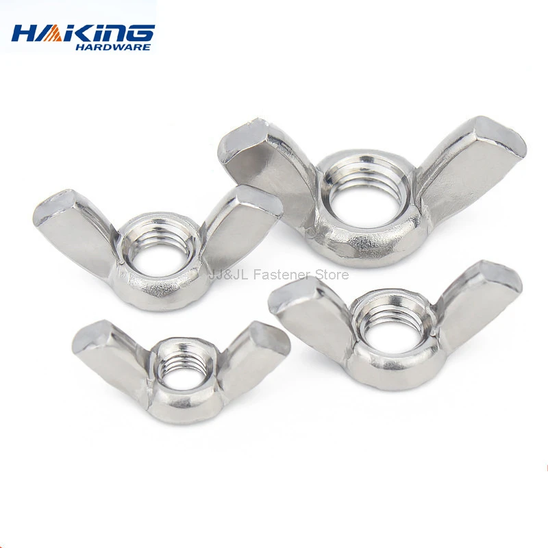 5/10/20pcs Butterfly Wing Nuts M3 M4 M5 M6 M8 M10 M12 Stainless Steel