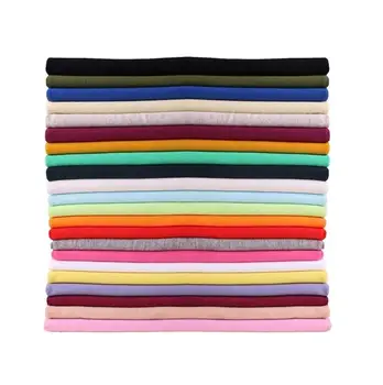 

100x170cm Solid Plain Lycra Fabric Knitted Diy Sewing Children T-shirt Stoff Cotton knit Jersey DIY Soft Clothing fabric