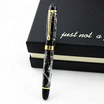 

Black marble Rollerball Pen 0.5mm Refill Ballpoint Pen Free Shipping Luxury Business Signature Pen Office&school Pens
