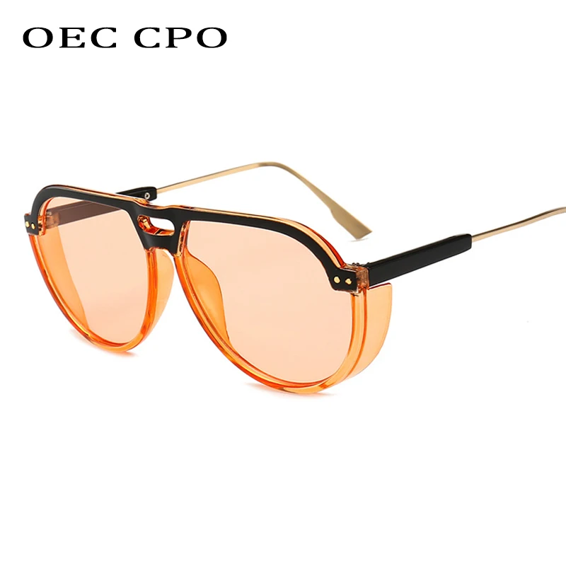 OEC CPO Мода 2019 Женские квадратные солнцезащитные очки для женщин пилот винтажная, брендовая, дизайнерская мужская негабаритная