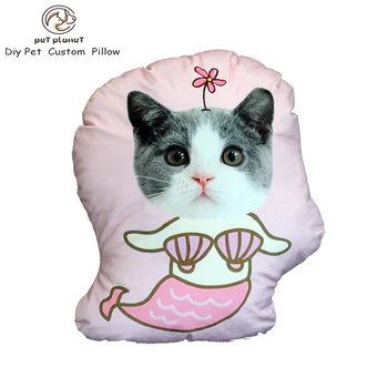 

Pet Memorial Gift Funny Diy Custom Pillow Ice Cream Mermaid Model Custom