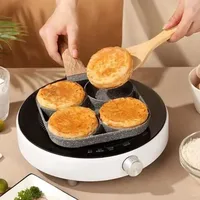 4 Hole Frying Pot Pan Thickened Omelet Pan Non-stick Egg Pancake Steak Pan Cooking Egg Ham Pans Breakfast Maker Kitchen Cookware 1
