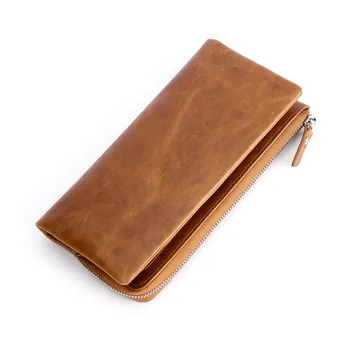 

Explosion Men's Long Pattern Wallet Fashion Clutch Vintage Genuine Leather Card Bag Wallet