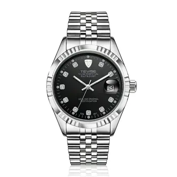 TEVISE Watch Business Luxury Wristwatch Waterproof Semi-automatic Mechanical Calendar Watch Luminous Casual Watches