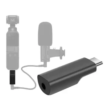 

3.5mm Audio Adapter Supports External 3.5mm Microphone for Higher-quality Recording Expansion Accessories for DJI Osmo Pocket