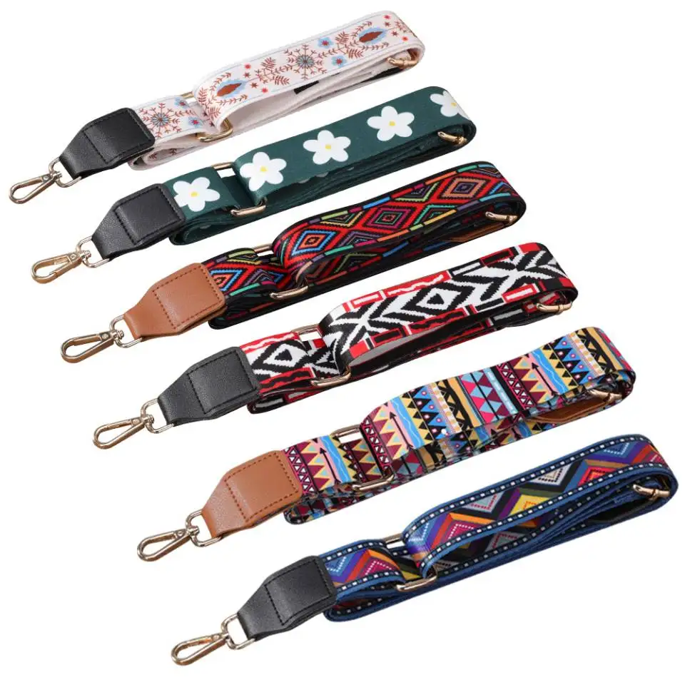 Bag Parts Accessories Shoulder Strap  for Handbags Adjustable Bag strap leather Belt Wide Rainbow  Purse Strap for Bag Replaceme