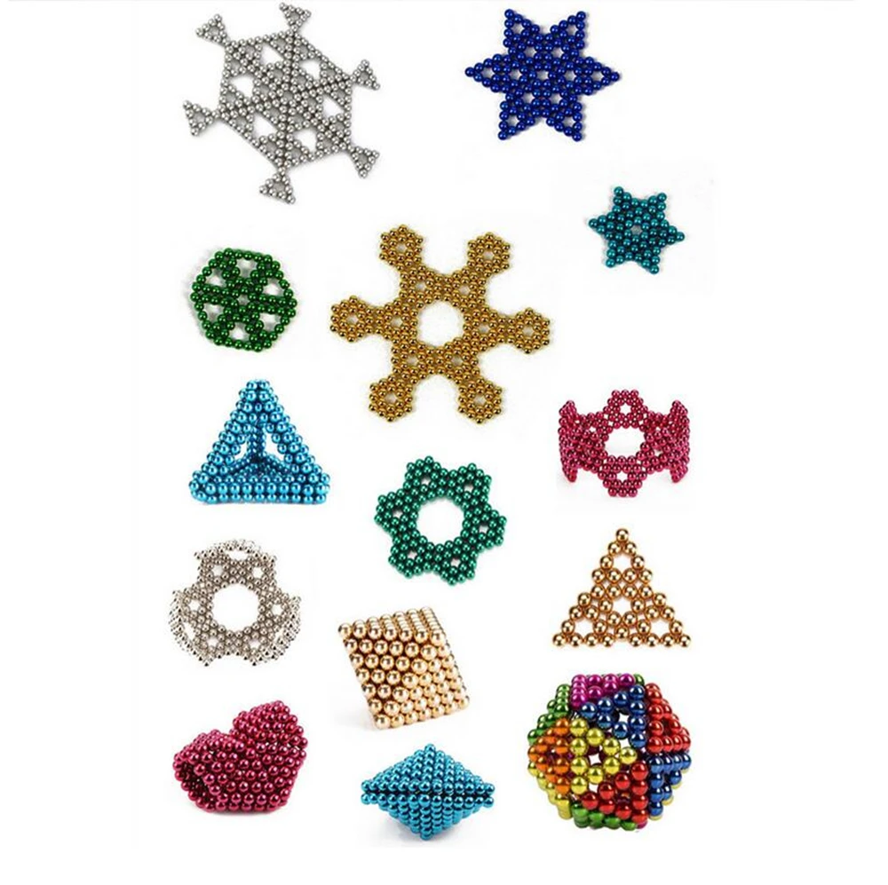 

Puzzle 216 Pcs 3mm Magnetic Balls Cube Toys Office Desk Games Magnet Toys Magnetic Beads Stress Relief Toys for Adults