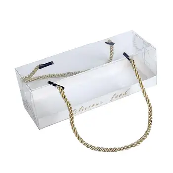 

10Pcs Transparent Cake Swiss Roll Boxes PET Packaging Dessert Container Holder Cake Swiss Roll Boxes PET Packaging Dessert ong