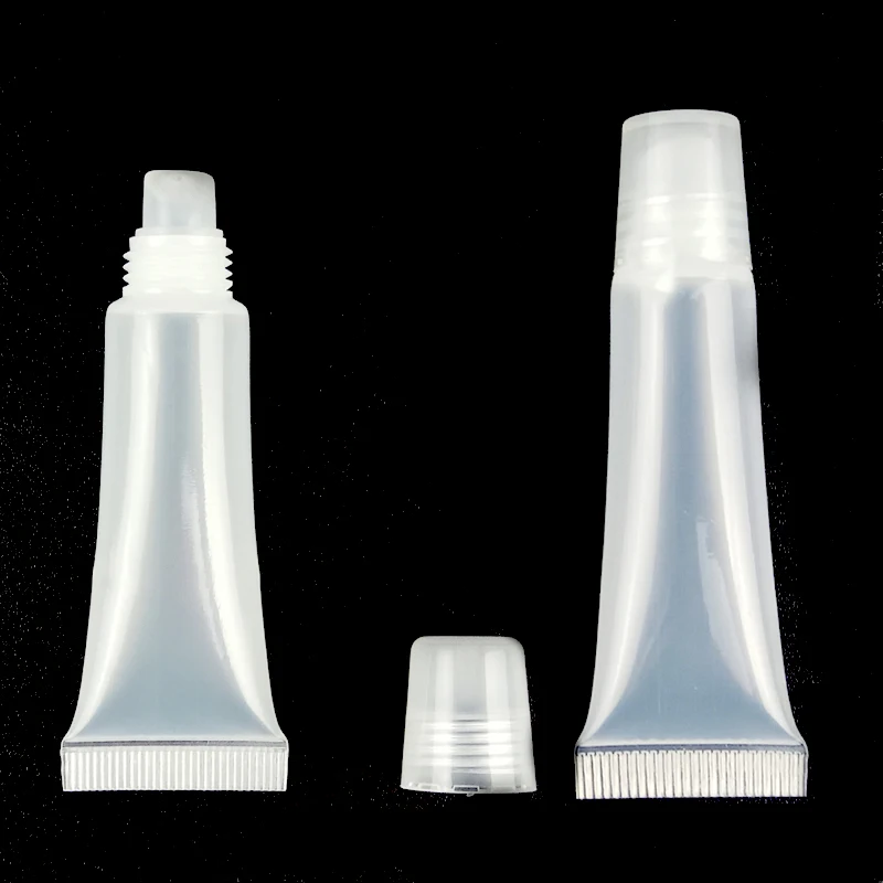 20pcs/lot 8ml Crystal Clear Lip Gloss Packaging Containers New Style Empty Lipstick Tubes Lip Balm Lip Oil Bottles