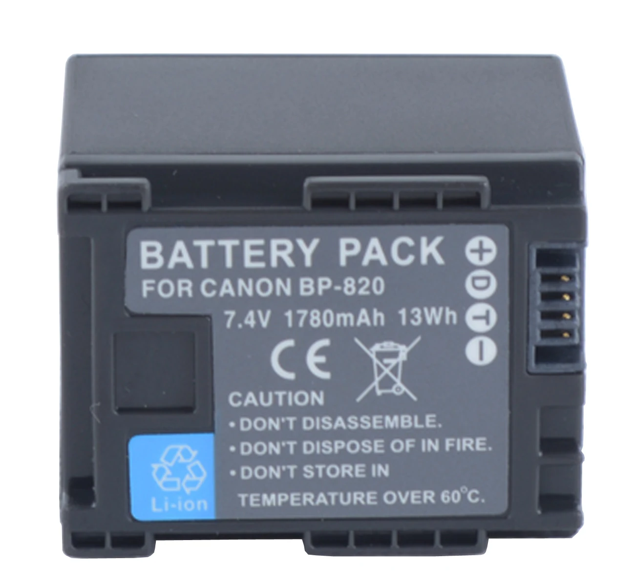 Аккумулятор для профессиональной видеокамеры Canon LEGRIA HF G40, HF G50, HF G60, HFG40, HFG50, HFG60 4K - Цвет: 1x BP-820 Battery