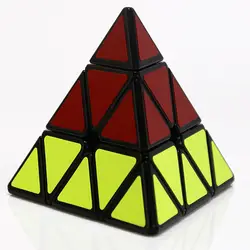 Вулкан Пирамида Кубик Рубика Huoyanshan Трехцветная Пирамида стальной шар позиционирование дошкольник обучающая игрушка