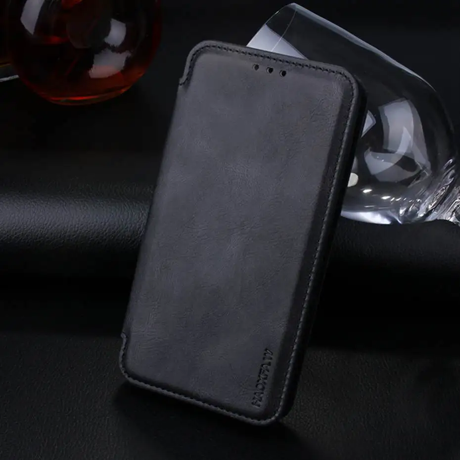 Роскошный Ретро Чехол-книжка кожаный чехол для iPhone 6 6S 7 8 Plus X XS XR XS Max кошелек чехол для телефона
