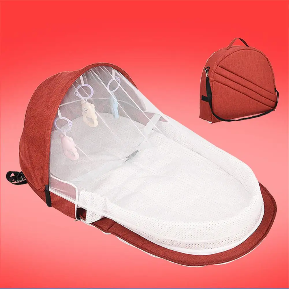 Детская портативная детская кроватка, многофункциональная детская кроватка, модная сумка для мамы, дорожная детская накидка с