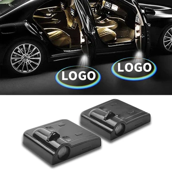 

2pcs Car Door welcome light LED logo laser projector Courtesy lamp For Skoda octavia 1 2 a5 a7 rapid fabia superb yeti kodiaq