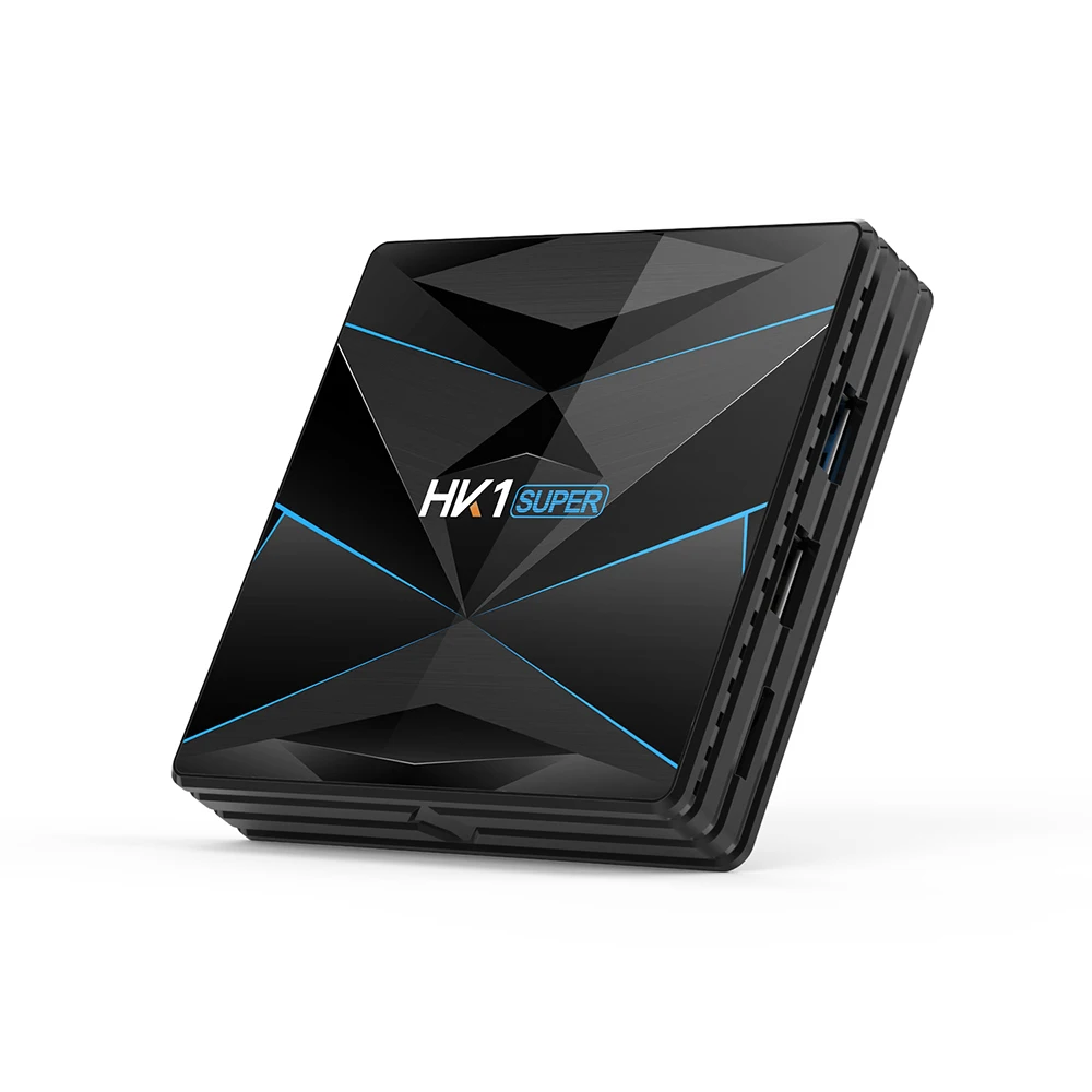 HK1SUPER Android tv Box Smart Android 9,0 телеприставка RK3318 Четырехъядерный 4K VP9 H.265 4 Гб+ 32 ГБ/64 ГБ 2,4 г/5 г WiFi HD медиаплеер