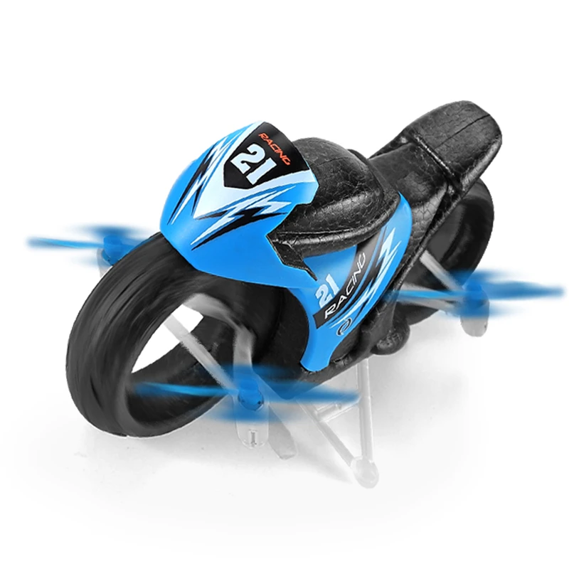 Eachine E021 2-In-1 Land/Air Mode Flying High Speed Motorcycle One Key Switch Stunt 2.4G RC Drone Intelligent Kid Toy Quadcopter