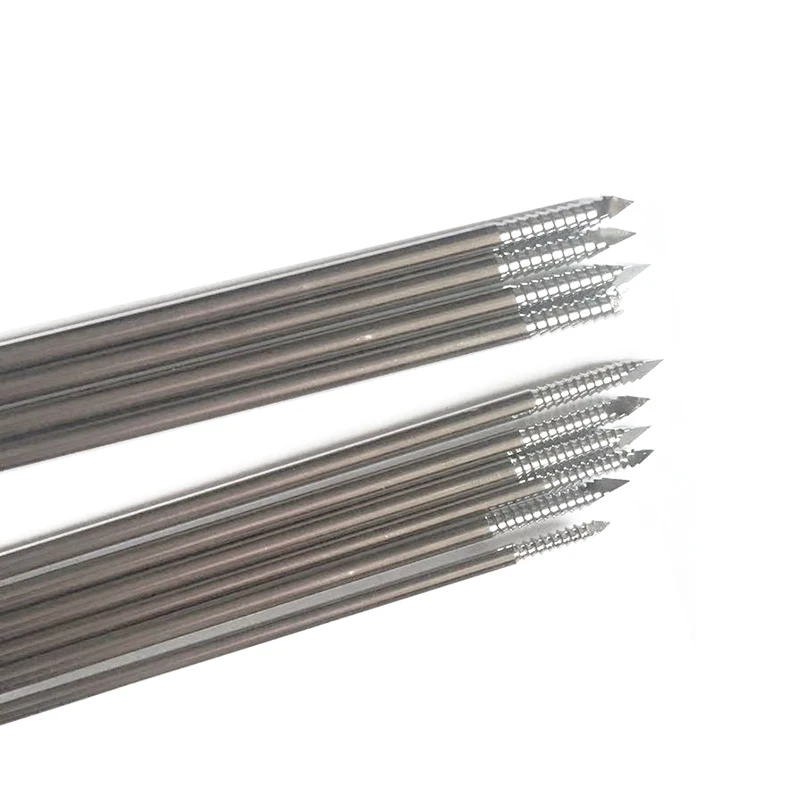 10PCS Pet Orthopedic Instruments Threaded Bone Traction Needle Threaded Guide Kirschner Wire Clinic Feline Canine Supplies