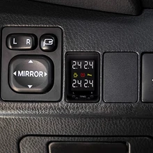 עבור טויוטה Auris סיינה RAV 2012 הנצח קורולה 2013 LCD תצוגת OBD TPMS צמיג לחץ צג רכב צמיג אוויר דליפת מעורר