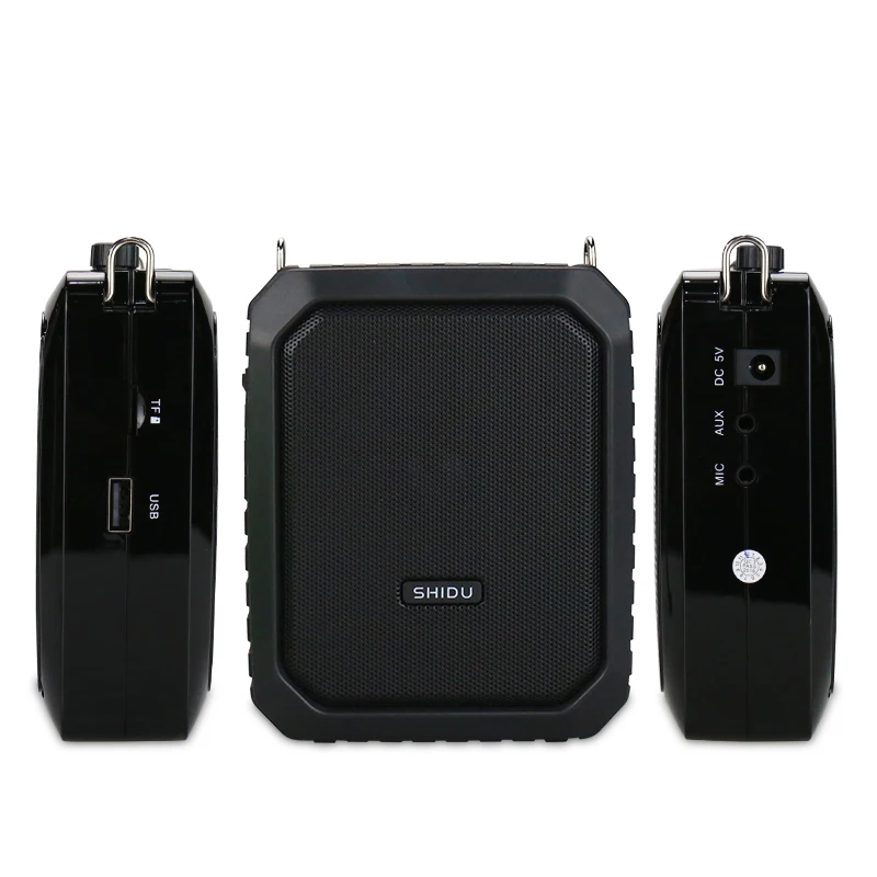 Amplificador de Voz sem Fio Microfone à Prova Flash para Professores Shidu Portátil Dwaterproof Água Bluetooth Alto-falante Áudio Aux tf Usb M800 18w Uhf - Image 4