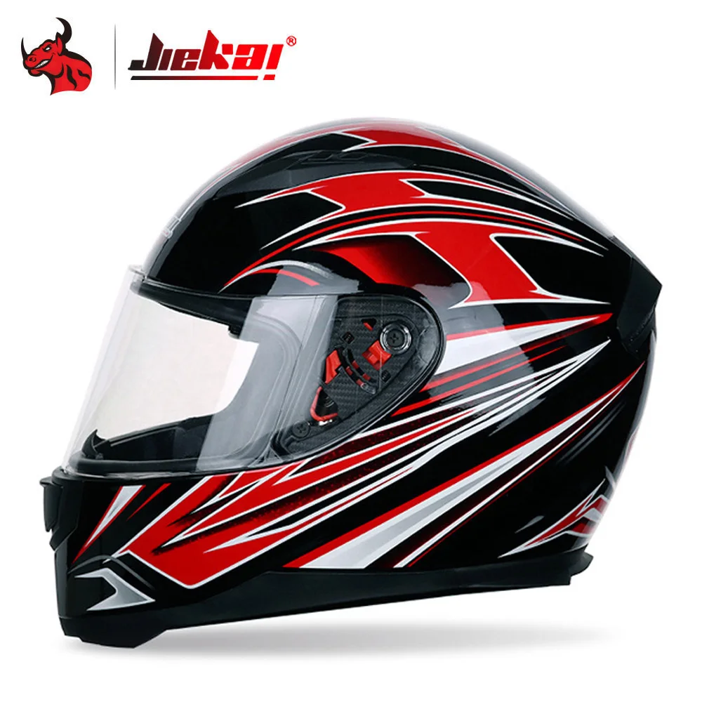 

JIEKAI Motorcycle Helmet Black Moto Full Face Retro Scooter Helmets Motorbike Riding Helmet Men Motocross Helmet Casco Moto