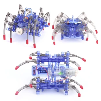 

Spider Robot Toys DIY Assemble Intelligent Electric Robot Toy Kids Educational DIY Toys Kit Assembling Building Puzzle Toys Gift