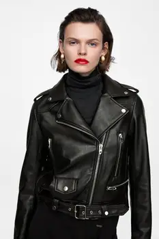 

Free shipping,Genuine leather woman slim leather jacket.femme fashion motor sheepskin jacket,plus size leather coat,hot sales