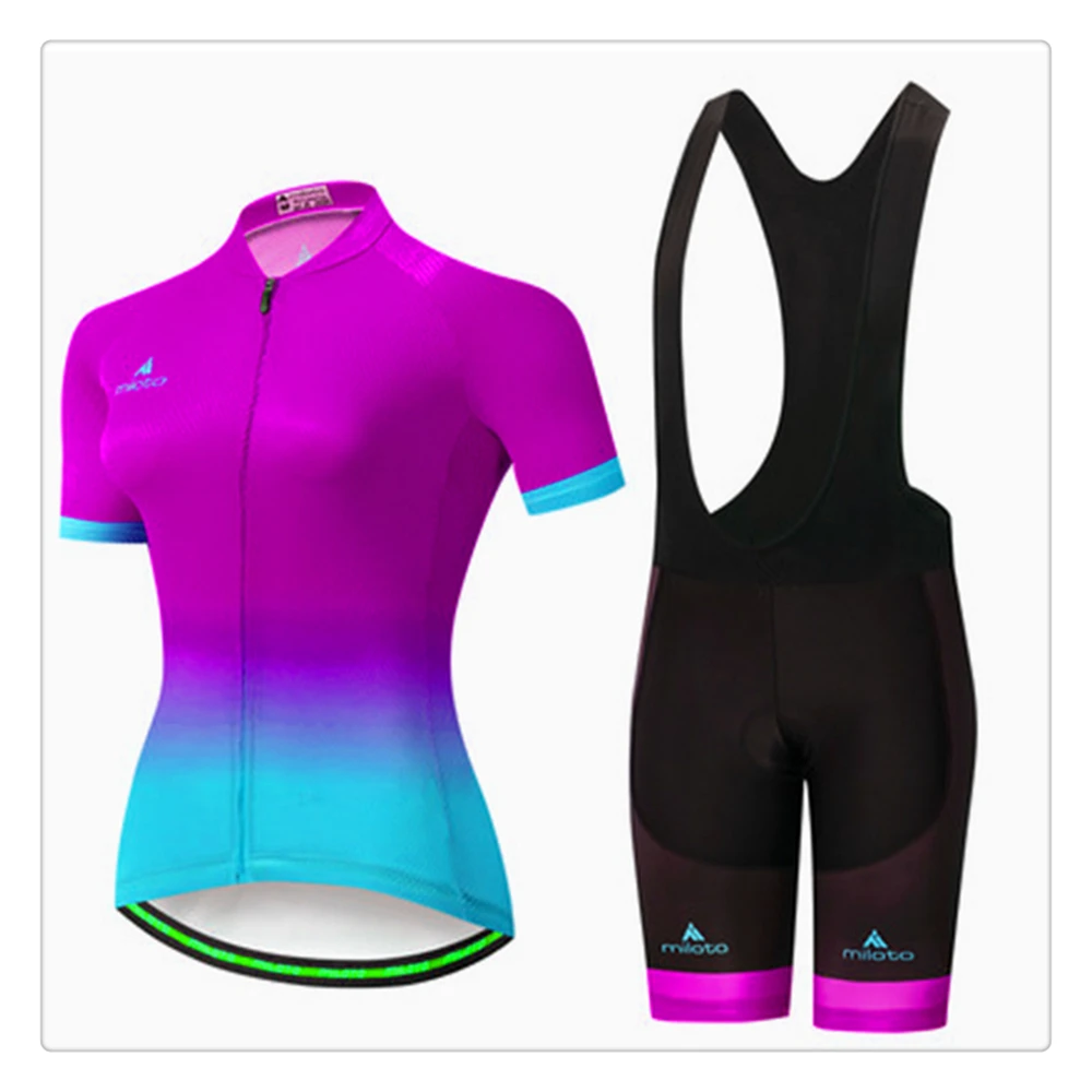 Летние велосипедные комплекты с коротким рукавом Ropa Ciclismo Mujer быстросохнущая антипиллинговая Джерси
