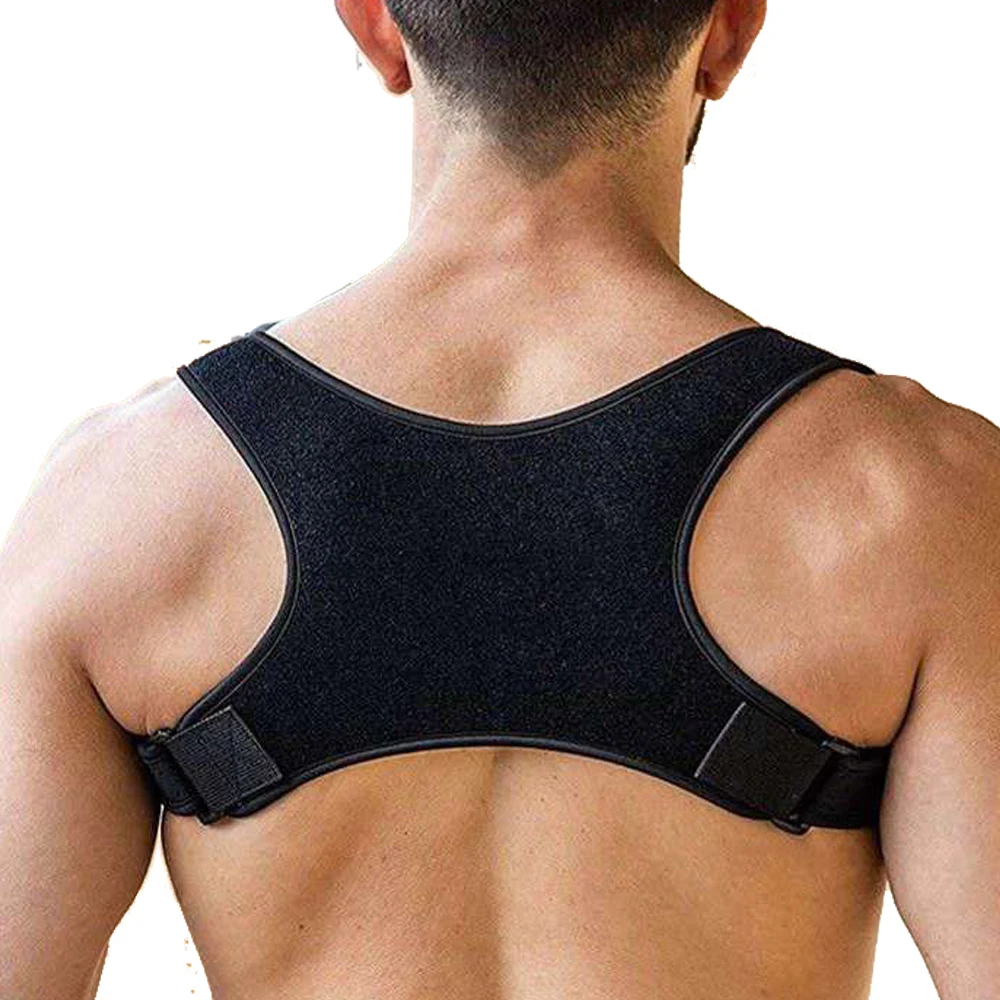 Для взрослых и подростков Корректор осанки плечевой пояс поддержки Для мужчин моделирующий корсет из искусственной кожи регулируемый
