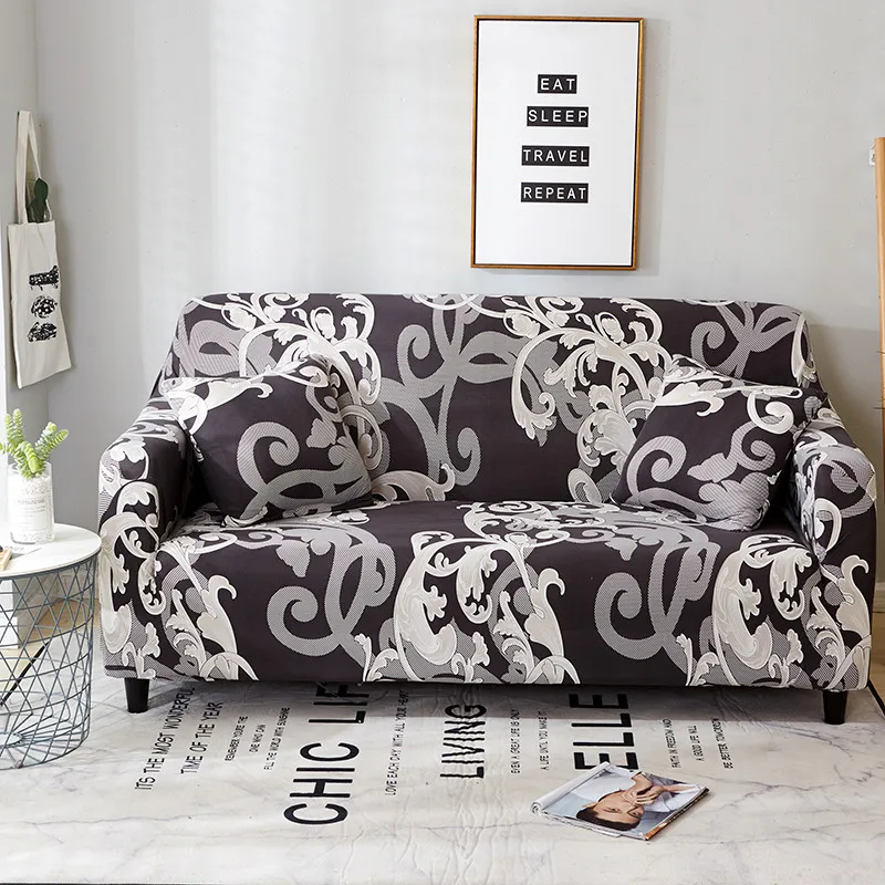 

Color Leaves Multi-Functional Four-Season Printed Sofa Cover Polyester Fabric Healthy Active Printing and Dyeing S M L XLSize
