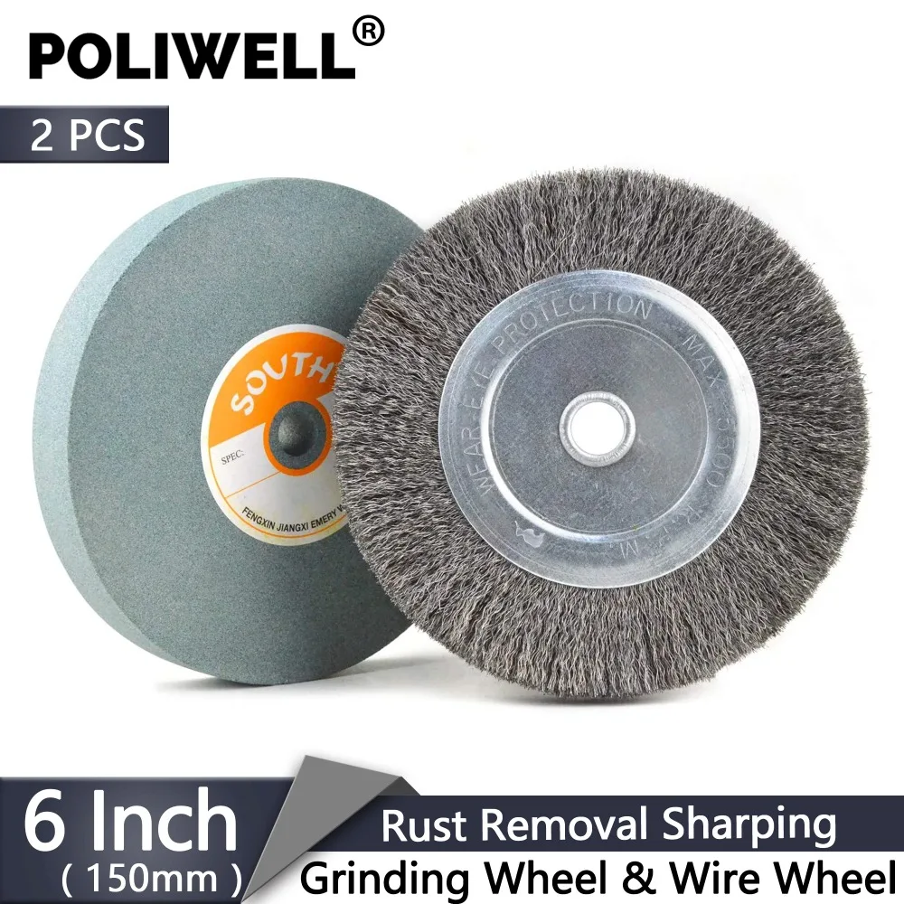 8-pc Wire Wheel Brush Assorted Metalworking Polishing Set Arbor Size 1/4" 