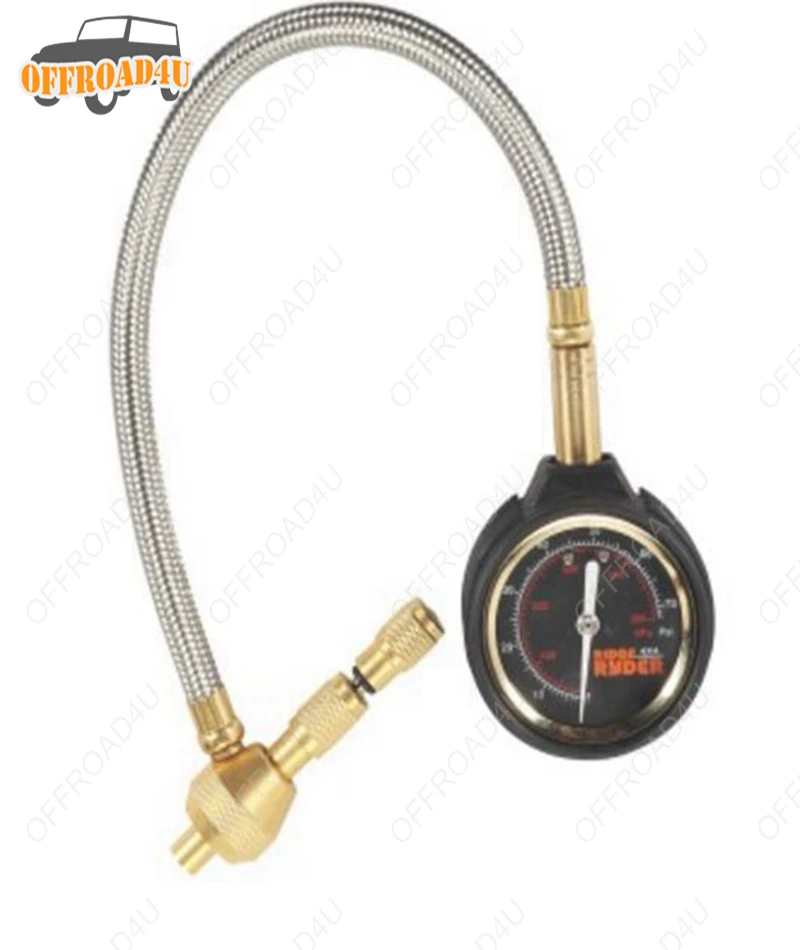 

Rapid Tire Gauge Tyre Gauge Brass Tyre Deflator Pressure Gauge Valve Tool Offroad 4x4 Accessory