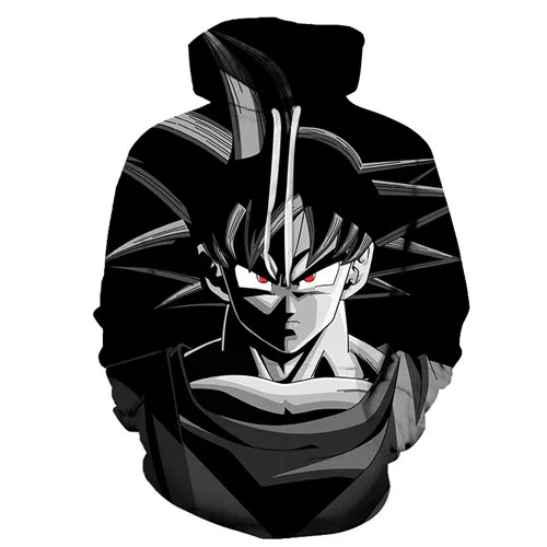 Аниме Драконий жемчуг с принтом уличная одежда для мужчин и женщин Saiyan толстовка с капюшоном для мужчин и женщин пуловер с длинными рукавами мужская куртка - Цвет: AFKH1499(Asian Size)