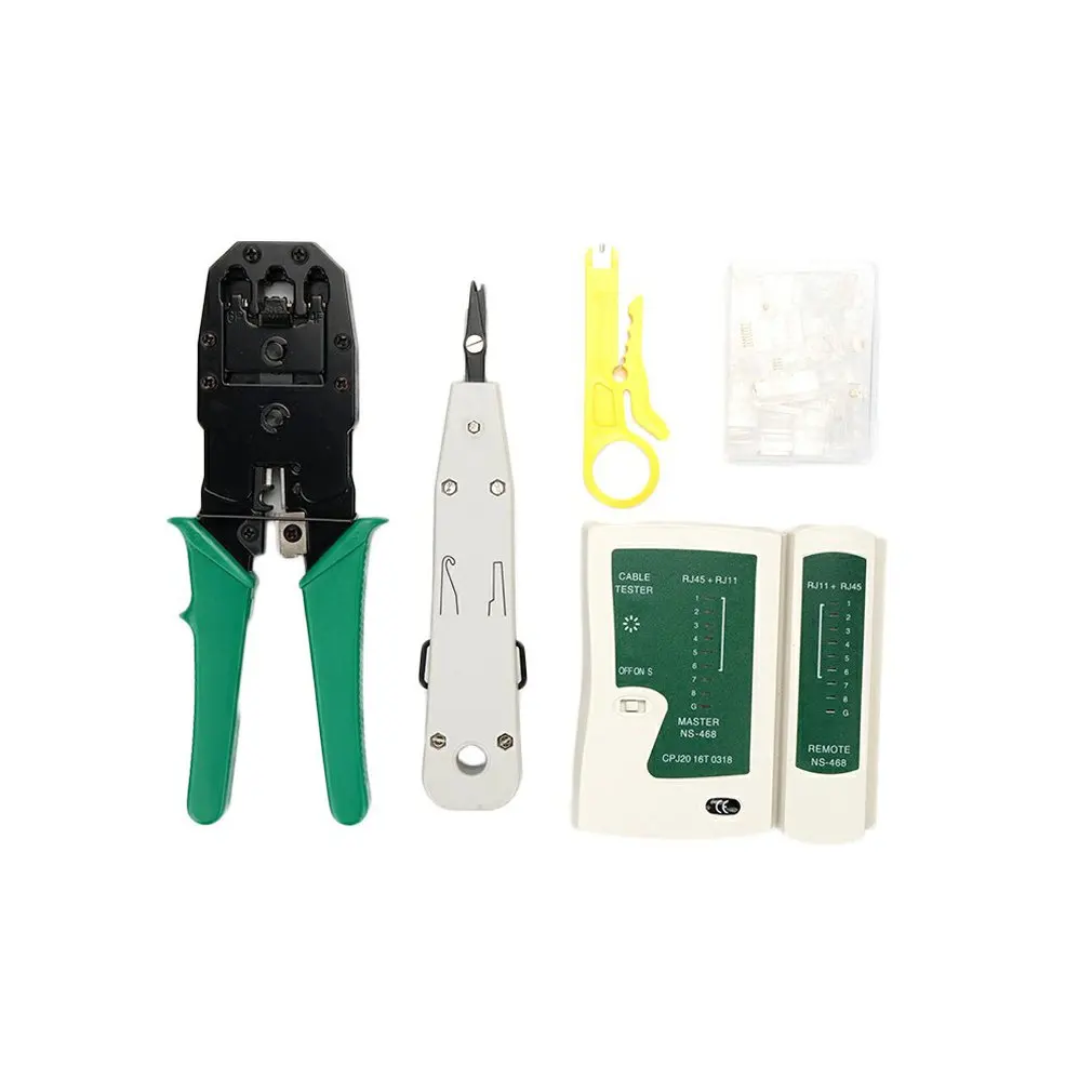 

Durable Use Compact LAN Network Tool Kit Network Installation Tools Cable Tester Crimper Stripper Tool Bag Set