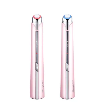 

Hot Compress Eye Massager LED Photon Facial Massage Wand Dark Circle Removal Pen EMS Anti Wrinkle Beauty Device USB Charging 44