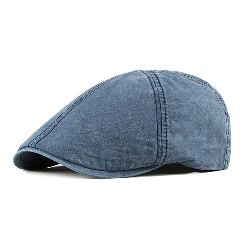 Beret golf Cap Men Simple Style Adjustable Sunshade Peaked Hat Outdoor Headwear Apparel Accessories Sport - Цвет: L