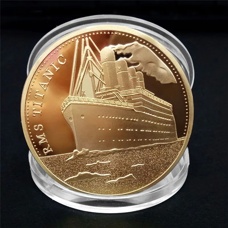 Commemorative Coin Titanic Ship Incident Collection Arts Gifts BTC Bitcoin Jewelry Finding Components | Украшения и аксессуары
