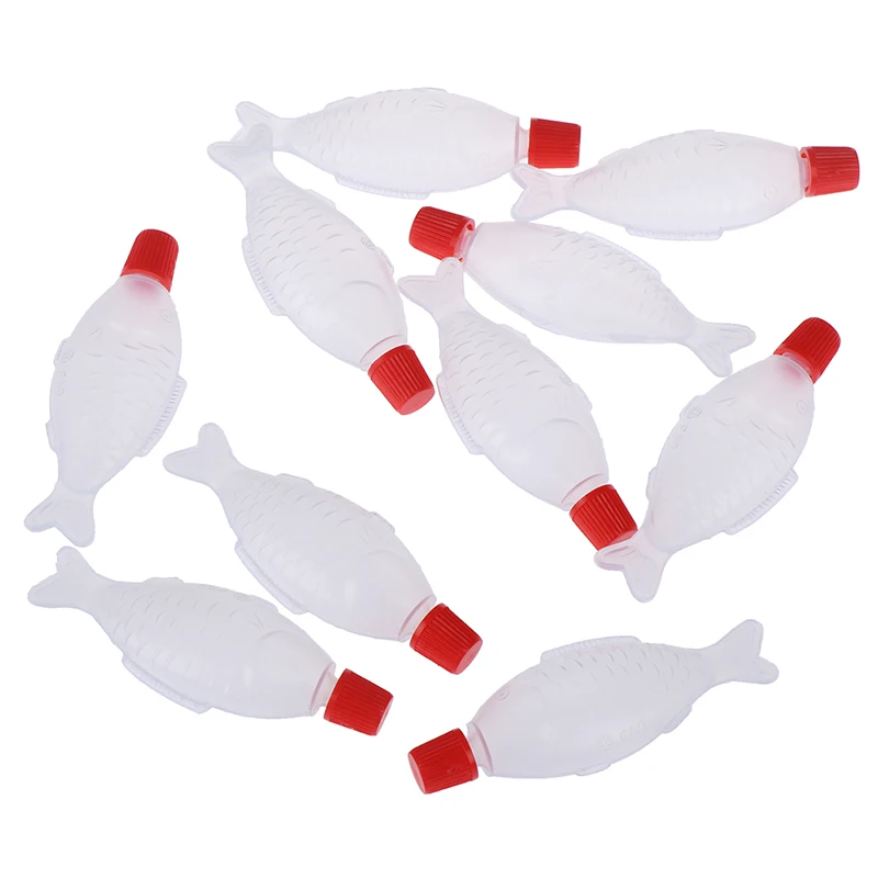 New 10pcs Fishshaped 4ml Soy Sauce Disposable Sauce Bottle Rice Ball