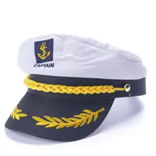 Взрослый яхты корабль моряк, капитан с головным убором, Кепки военно-морской флот морской адмирал(белый