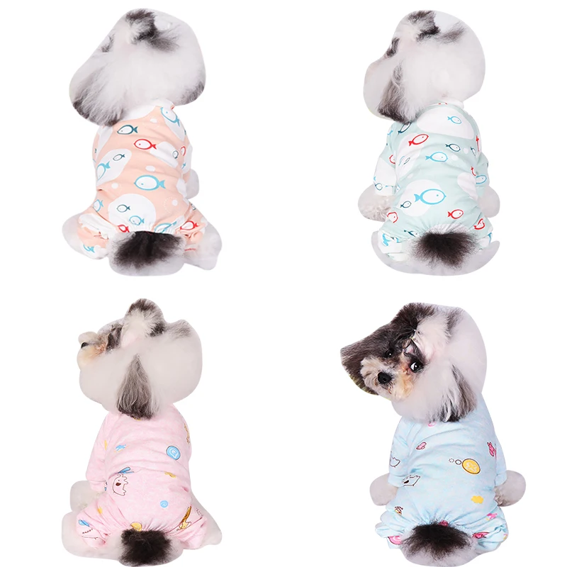 

Cartoon Pet Cat Clothes Dogs Pajamas For Puppy Cat Pyjama Medium Dogs Jumpsuit Coat Chihuahua Sleepingwear Warm Clothing Shirt35