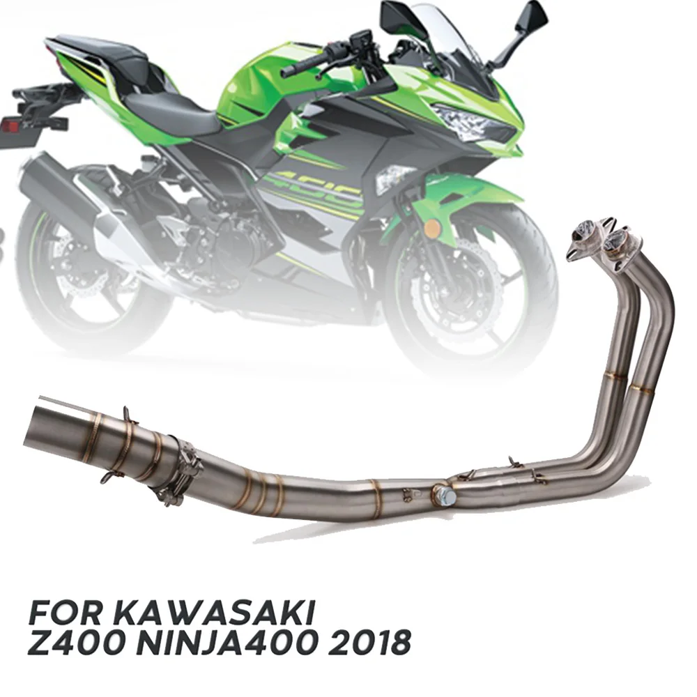51 мм мотоциклетная гоночная выхлопная труба с полной системой, передняя Труба без шнуровки, выхлопная труба для Kawasaki Ninja 400 Z400
