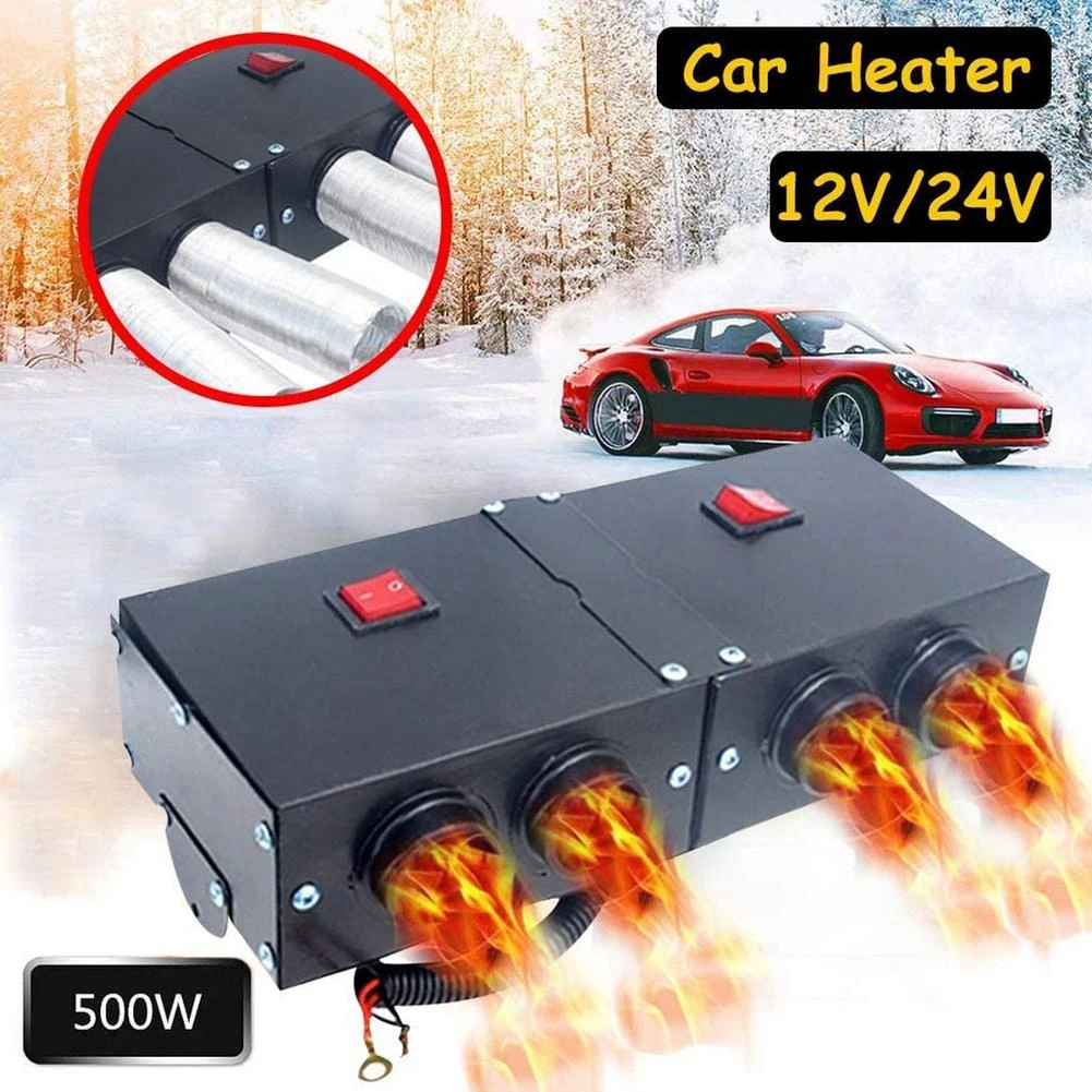 One Piece Heater For Vehicle Mounted Warm Air Defrosting And