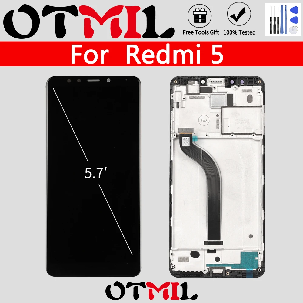 Оригинальный ЖК дисплей 5 7 дюйма для Xiaomi Redmi сенсорный экран с рамкой дигитайзер в